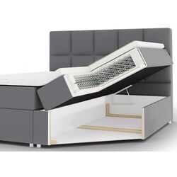 Кровать континентальная Mirjan24 Cinema/Luanda 180x200 (Gray) Thumb