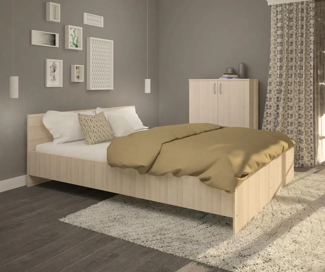 Pat Haaus Remi 160x200 (Light Elm)