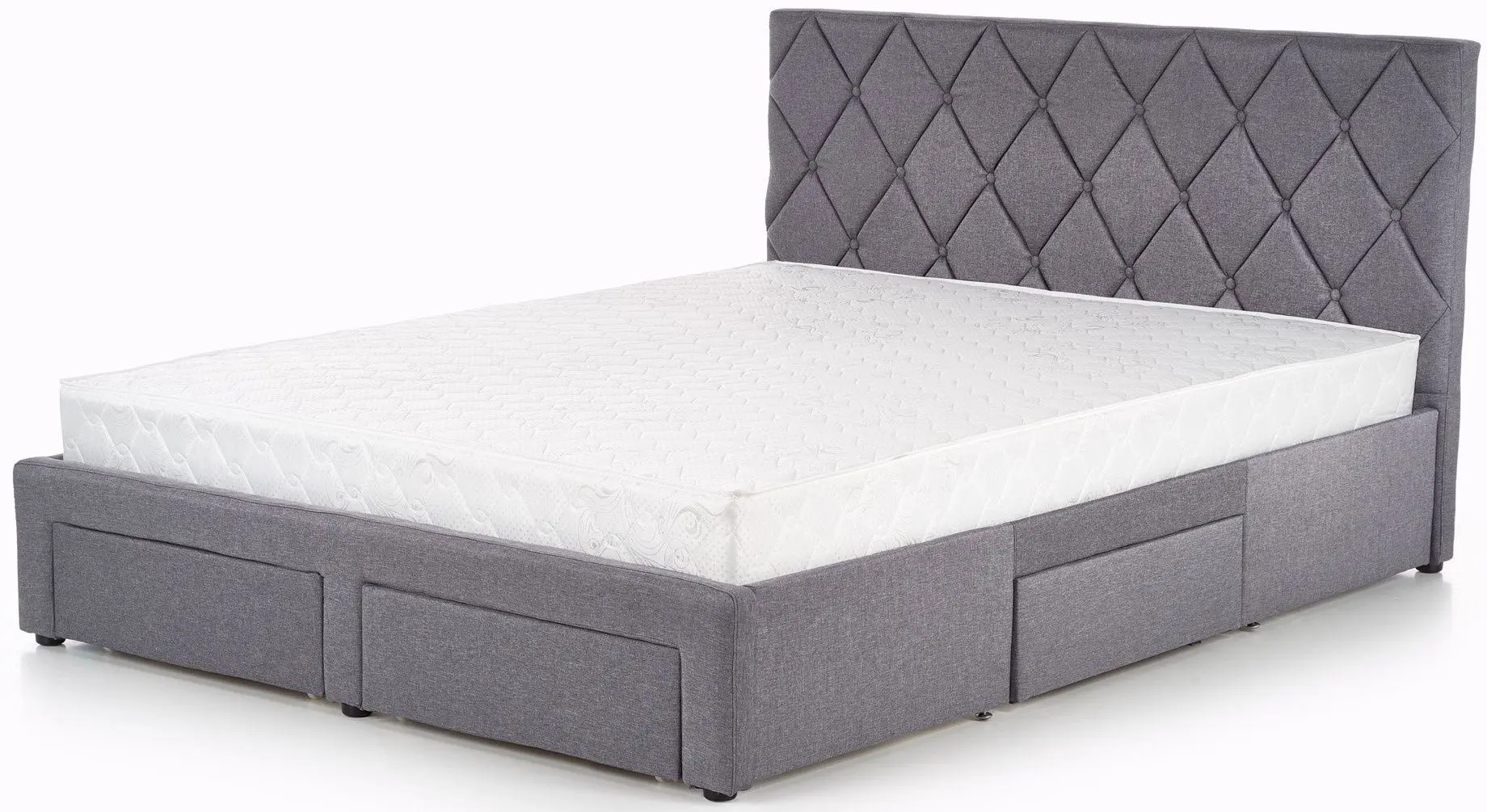 Pat Halmar Betina 160x200 cu sertare (Gray)