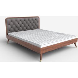 Кровать Halmar Cassidy 160x200 (Gray/Walnut) Thumb