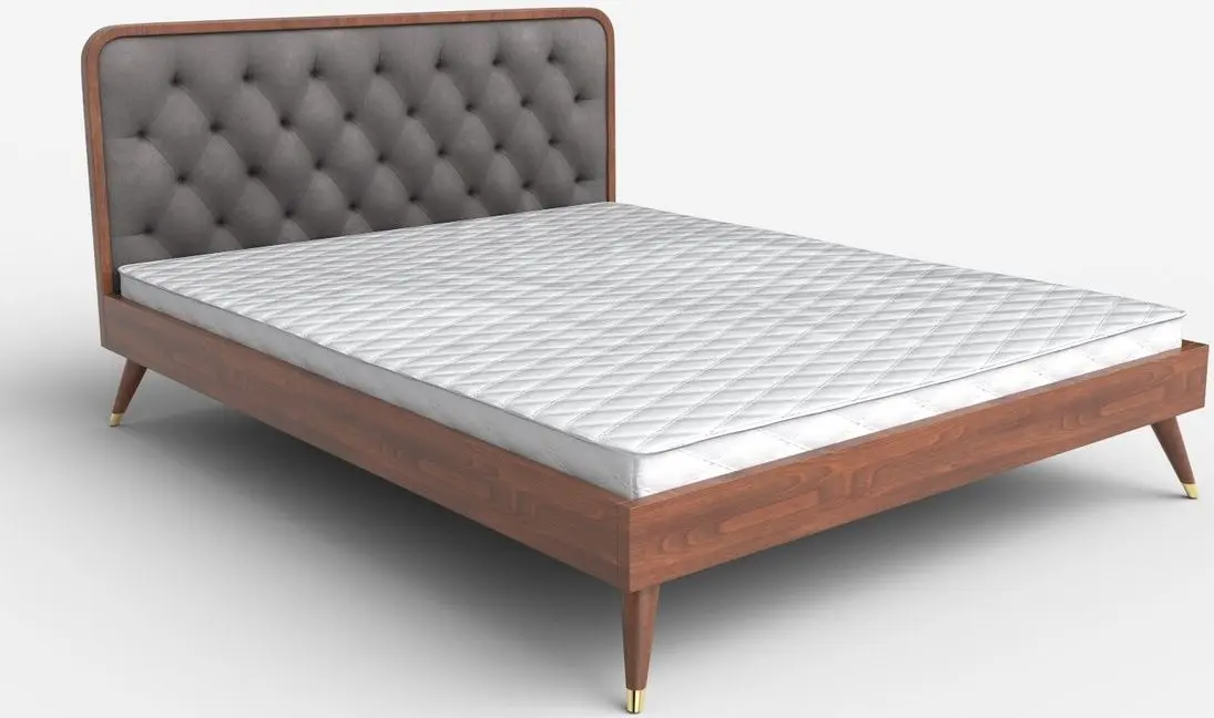 Кровать Halmar Cassidy 160x200 (Gray/Walnut)