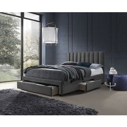 Pat Halmar Grace 160x200 cu sertare (Gray)