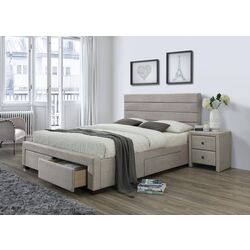 Pat Halmar Kayleon 160x200 cu sertare (Beige)