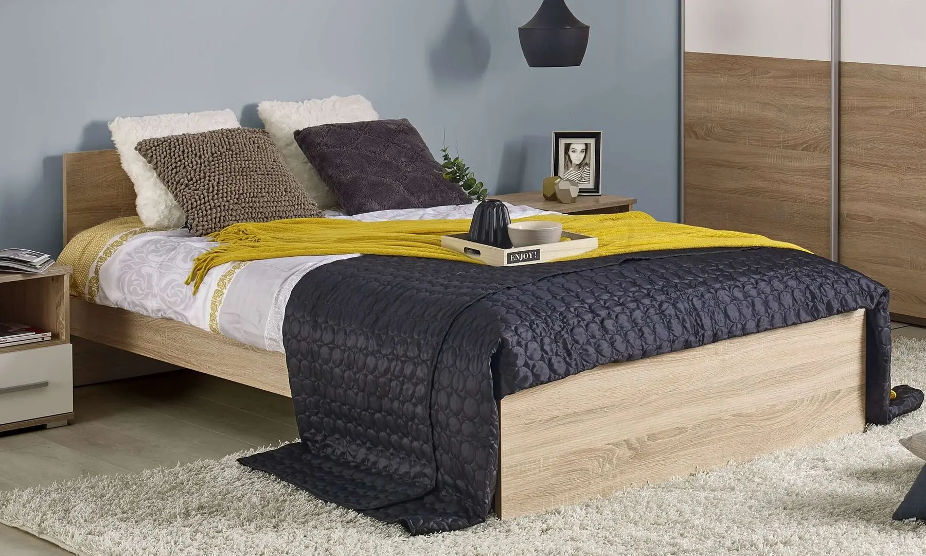 Кровать Halmar Lima 90x200 (Sonoma Oak)