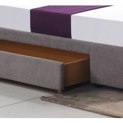 Pat Halmar Merida cu sertar 160x200 (Light Gray) Thumb