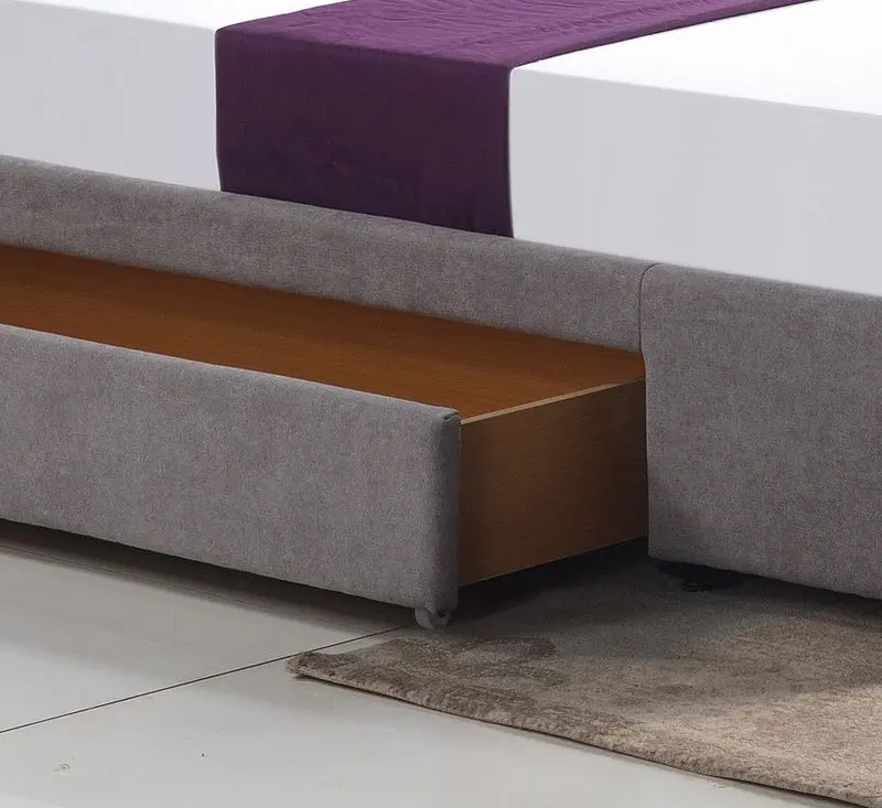 Pat Halmar Merida cu sertar 160x200 (Light Gray)