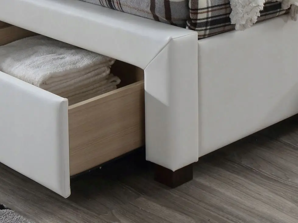 Pat Halmar Modena 2 cu sertare 160x200 (White)