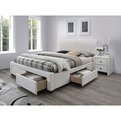 Pat Halmar Modena 2 cu sertare 160x200 (White) Thumb