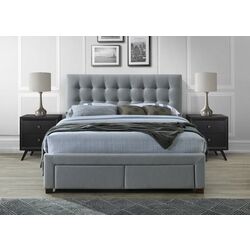 Pat Halmar Percy cu sertare 160x200 (Gray) Thumb