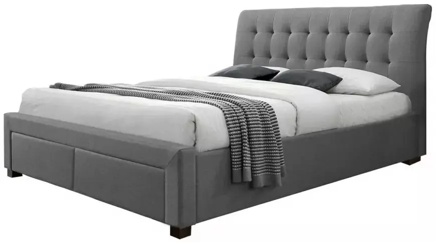 Pat Halmar Percy cu sertare 160x200 (Gray) - 3