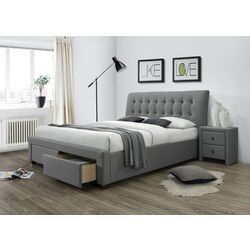 Pat Halmar Percy cu sertare 160x200 (Gray)