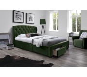 Pat Halmar Sabrina cu sertare 160x200 (Dark Green)