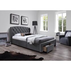 Pat Halmar Sabrina cu sertare 160x200 (Gray)