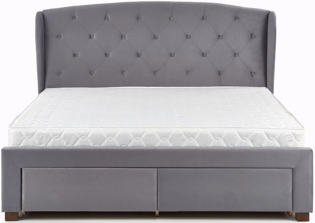 Pat Halmar Sabrina cu sertare 160x200 (Gray) - 7
