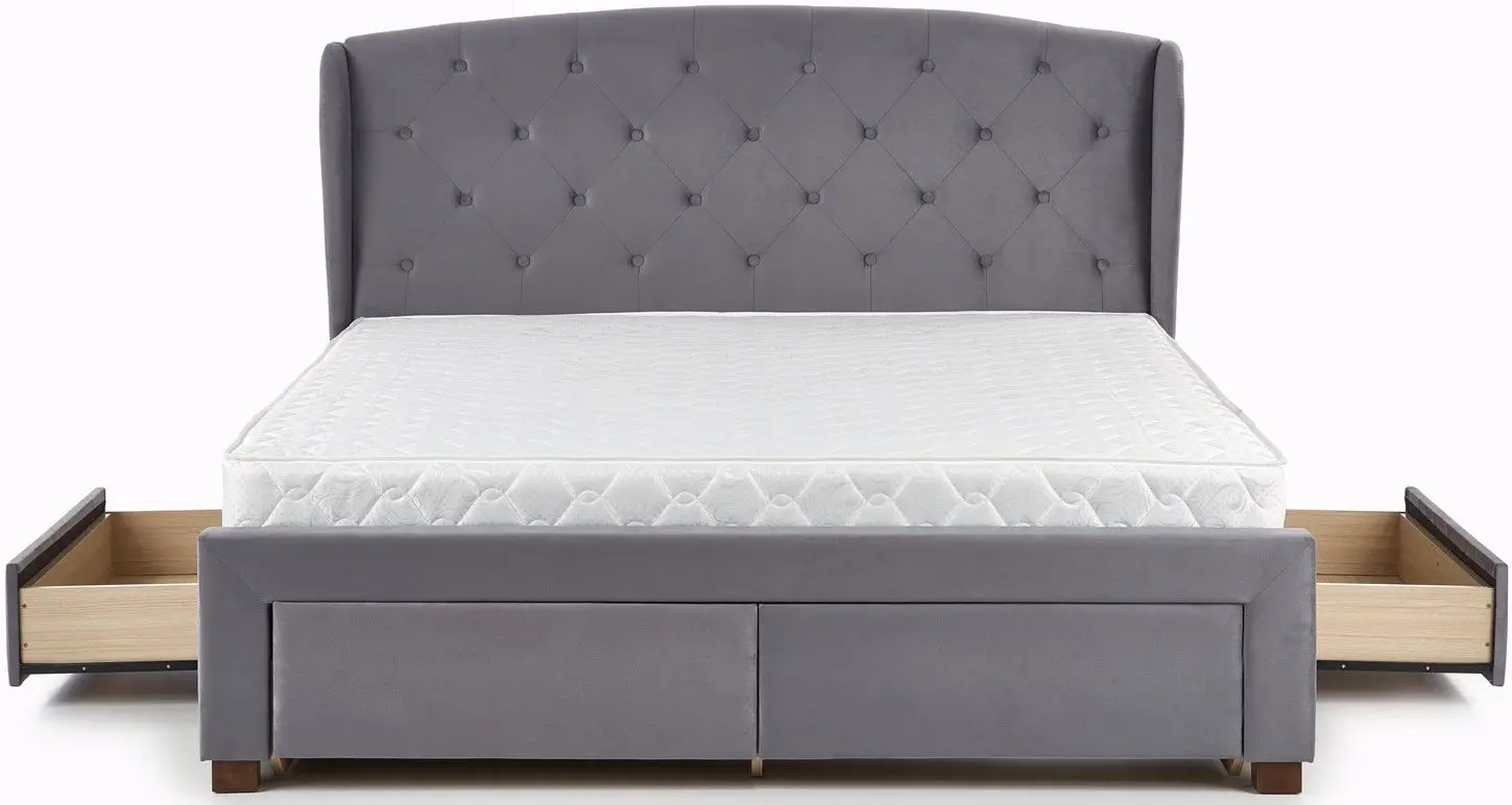Pat Halmar Sabrina cu sertare 160x200 (Gray) - 6