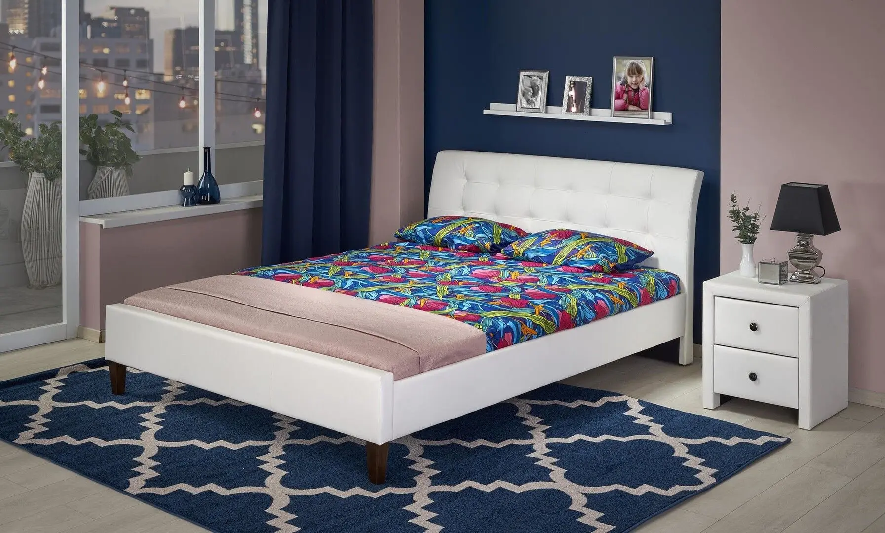 Кровать Halmar Samara 160x200 (White)