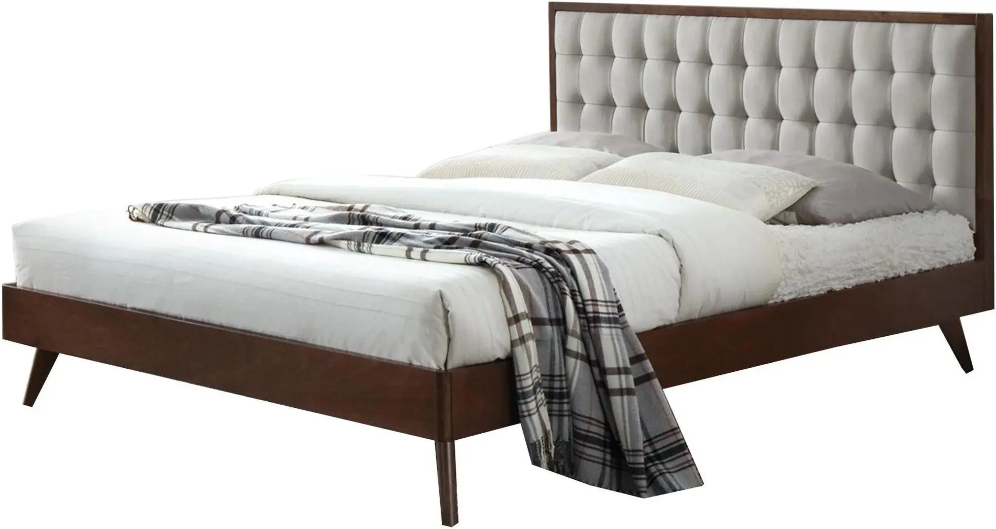 Pat Halmar Solomo 160x200 (Beige/Walnut)