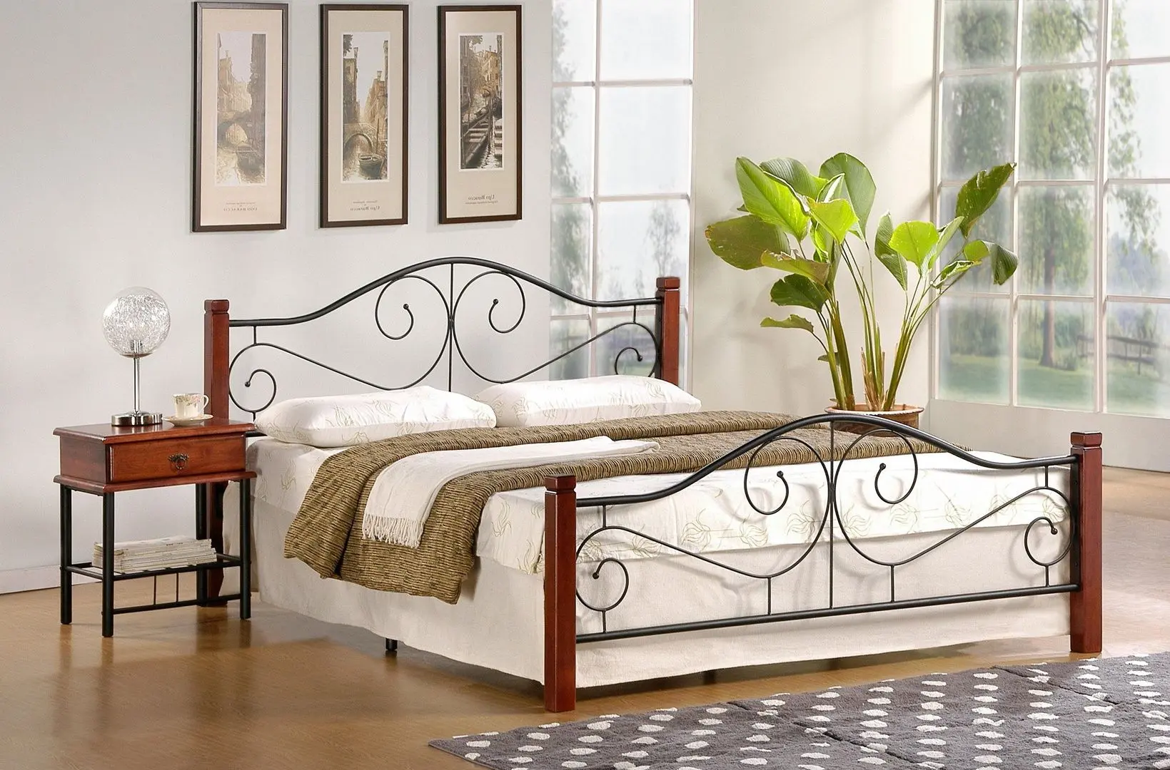 Pat Halmar Violetta 160x200 (Antique Cherry/Black)