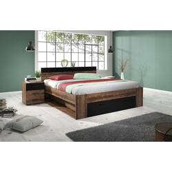 Pat Helvetia Beta 22ZB1691 cu sertare 160x200 (Monastic Oak/Black)