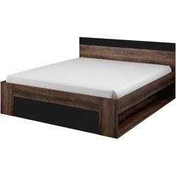 Pat Helvetia Beta 22ZB1692 cu sertar 180x200 (Monastic Oak/Black) Thumb