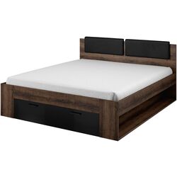 Pat Helvetia Galaxy 24ZBEA52 cu sertar 180x200 (Monastic Oak/Black Gloss) Thumb