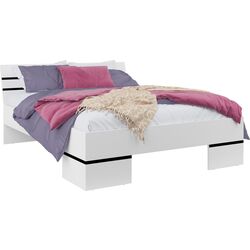 Кровать Helvetia Violla 160x200 (White/White Gloss) Thumb