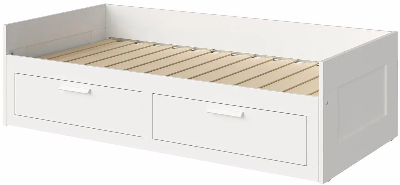 Pat Ikea Brimnes 2 sertare 80x200 (Alb)