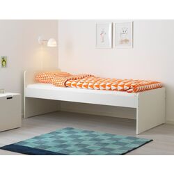 Кровать Ikea Slakt с реечным дном 90x200 (Белый)