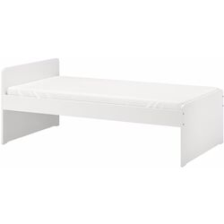 Pat Ikea Slakt cu somiera 90x200 (Alb) Thumb