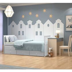 Кровать Mobhaus Austin New 90x200 (White) Thumb