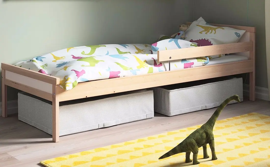 Pat Ikea Sniglar cu somiera 70x160cm (Fag)