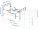 Pat extensibil Ikea Sundvik cu somiera 80x200 (Alb)