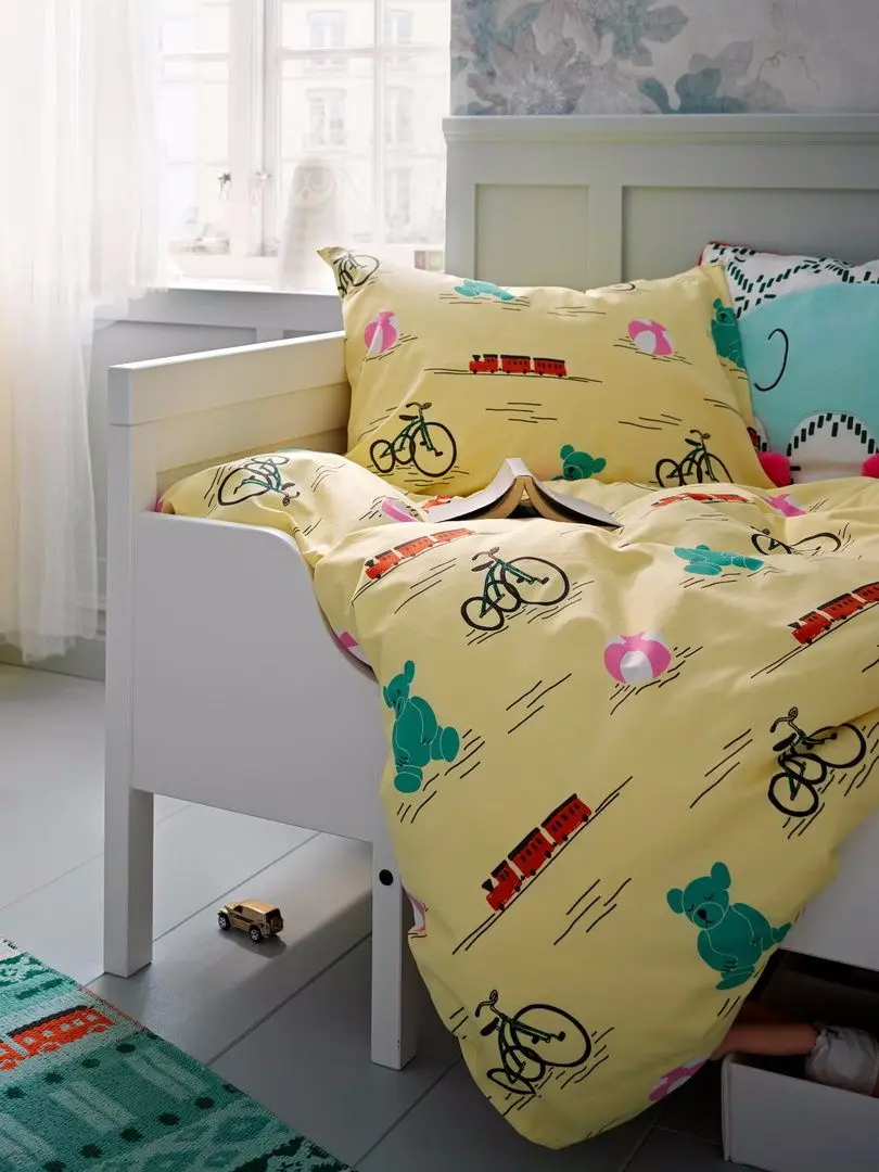 Pat extensibil Ikea Sundvik cu somiera 80x200 (Alb)