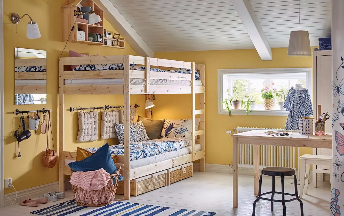 Двухъярусная кровать Ikea Mydal 90х200 (Сосна)