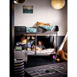 Двухъярусная кровать Ikea Tuffing 90х200 (Темно-Серый) Thumb