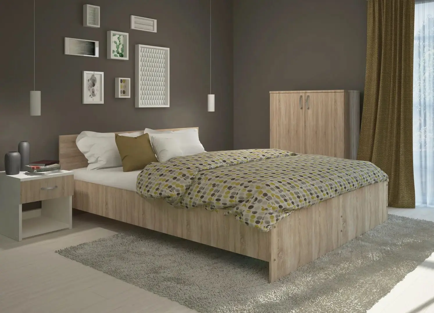 Pat Haaus Remi 140x200 (Sonoma Oak)