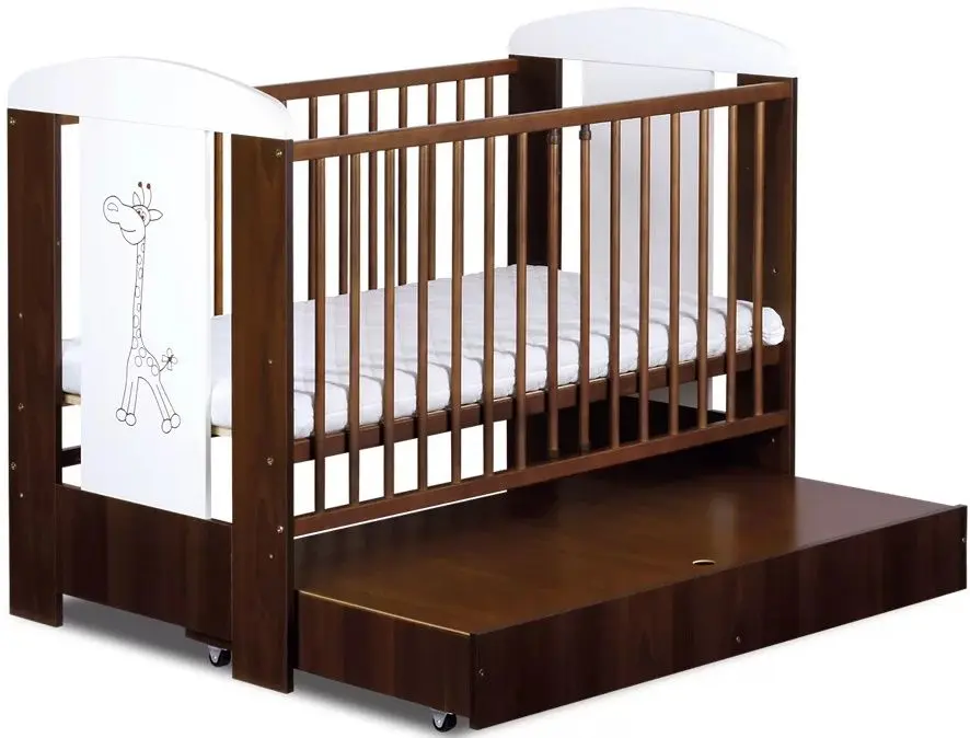 Кроватка Klups Little Giraffe с ящиком (Wenge)