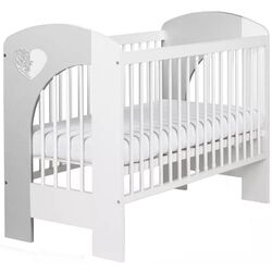 Кроватка Klups Nel Heart (White/Grey) Thumb