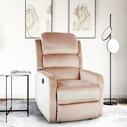 Fotoliu-recliner Signal Pegaz Velvet (Beige)
