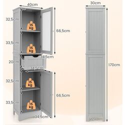 Penal Costway JV10679GR (Grey) Thumb