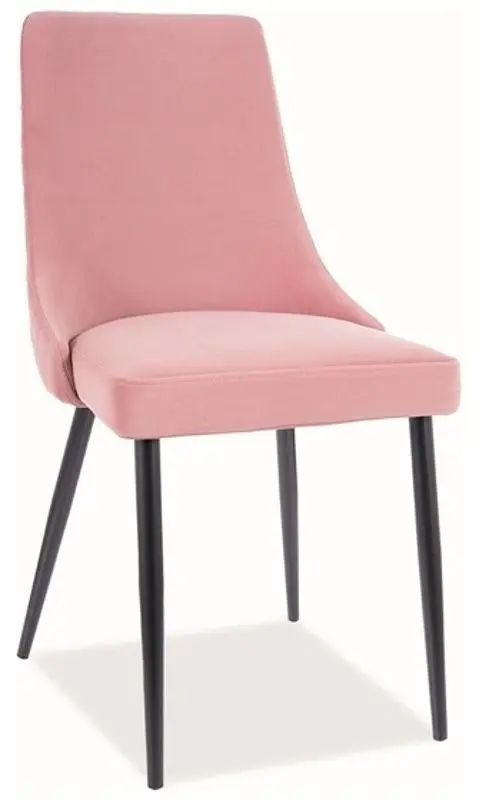 Стул Signal Piano B Matt Velvet (Black/Antique Rose)