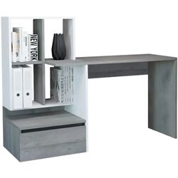 Masa de birou Yasen Paco PC2 (Woodcon Oak/White) Thumb