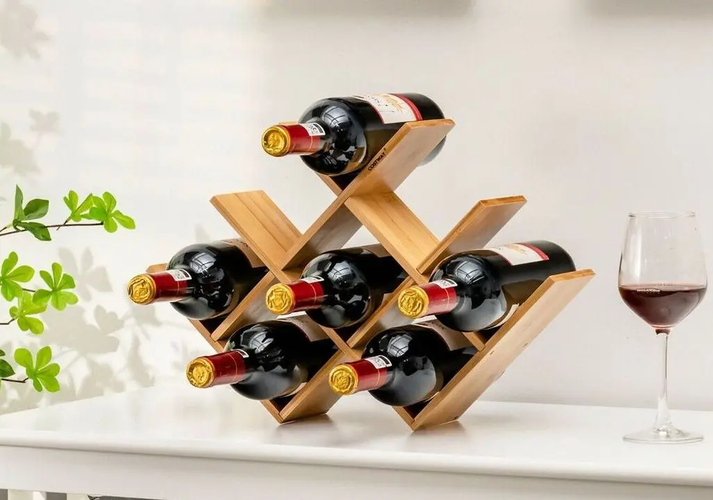 Suport pentru sticle Costway JV10233NA (Bamboo)