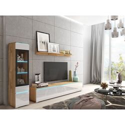 Living Bratex Vera I (Wotan Oak/White Gloss) Thumb