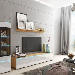 Living Bratex Vera I (Wotan Oak/White Gloss)