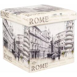 Puf Art Flame 4A-131RO (Beige/Black)