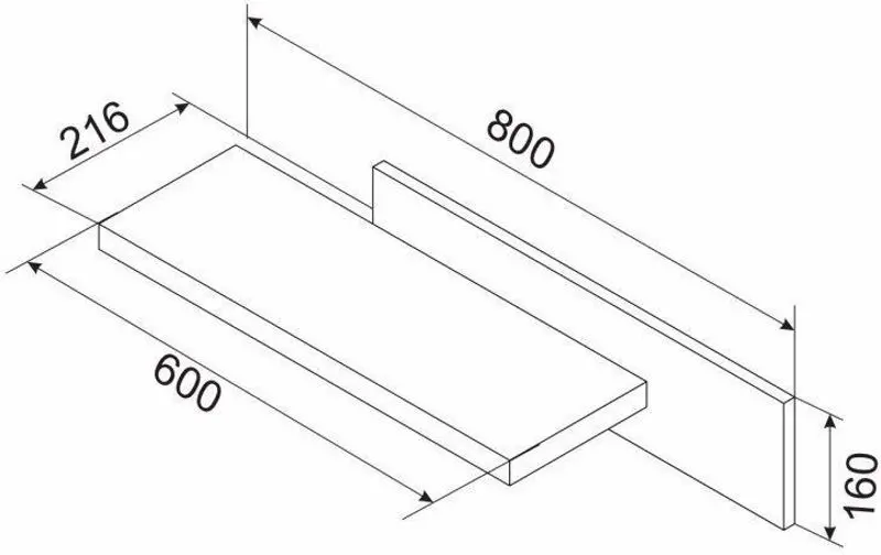 Полка Ambianta Duet 0.8