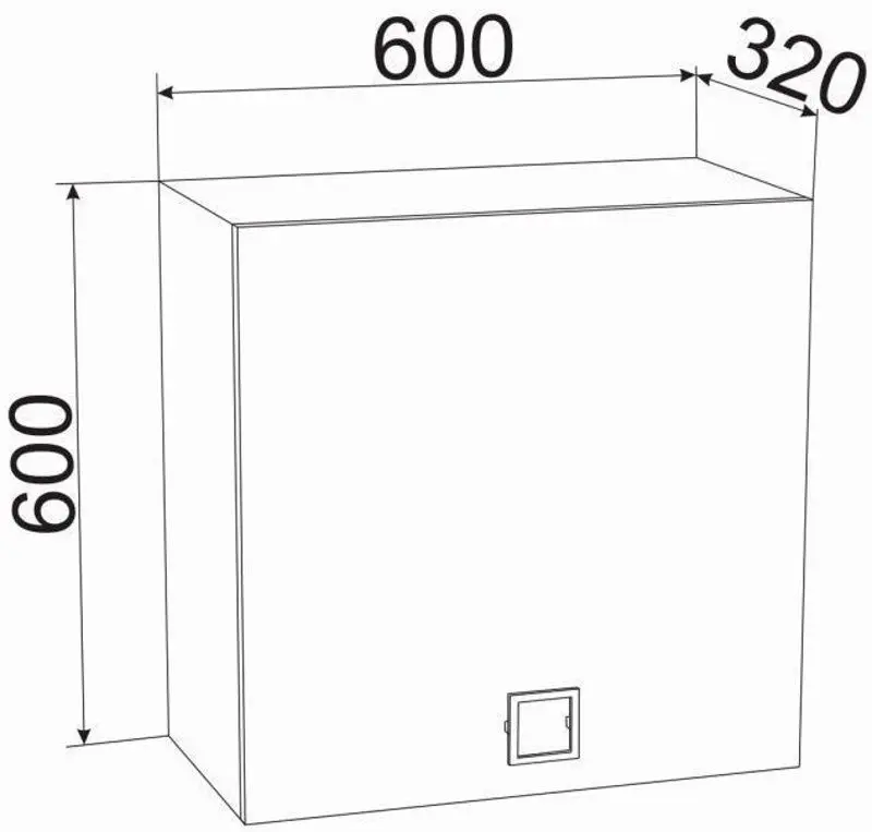 Шкафчик навесной Ambianta Amigo 0.6