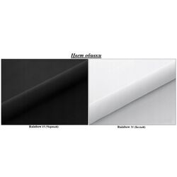 Canapea de colt Space Meble Denver L Rainbow 15/Rainbow 31 (Black/White) Thumb