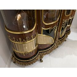 Set de mobilier pentru sufragerie Charme&Luxe Furniture Riva №11 (Brown/Gold/Cappuccino) Thumb